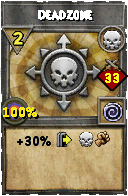 Wizard101 Death spell card: Deadzone, Spell ID 8972