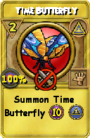 Wizard101 Myth spell card: Time Butterfly, Spell ID 8986