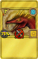 Wizard101 Ice spell card: Balaur - Dragon Breath - Winter - Empowered, Spell ID 8996