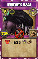 Wizard101 Storm spell card: Bunyip's Rage, Spell ID 8271
