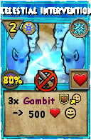 Wizard101 Ice spell card: Celestial Intervention, Spell ID 8535
