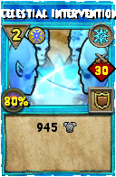 Wizard101 Ice spell card: Celestial Intervention, Spell ID 8536