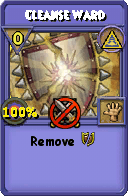 Wizard101 Myth spell card: Cleanse Ward, Spell ID 8834