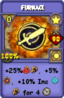 Wizard101 Star spell card: Furnace, Spell ID 8689