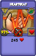 Wizard101 Life spell card: Heartbeat, Spell ID 8853