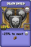 Wizard101 Death spell card: Death Shield, Spell ID 8187