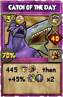 Wizard101 Storm spell card: Catch of the Day, Spell ID 8048