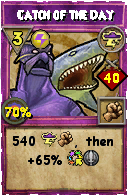 Wizard101 Storm spell card: Catch of the Day, Spell ID 8047