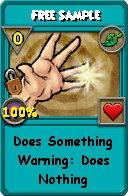 Wizard101 Life spell card: Free Sample, Spell ID 8412