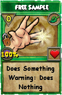 Wizard101 Life spell card: Free Sample, Spell ID 8412