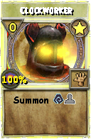 Wizard101 Star spell card: Clockworker, Spell ID 8487