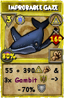 Wizard101 Myth spell card: Improbable Gaze, Spell ID 8692