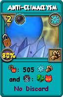 Wizard101 Ice spell card: Anti-Climaclysm, Spell ID 8316