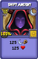 Wizard101 Moon spell card: Shift Ancient, Spell ID 8871
