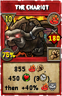 Wizard101 Fire spell card: The Chariot, Spell ID 8014