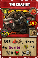Wizard101 Fire spell card: The Chariot, Spell ID 8017