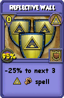 Wizard101 Myth spell card: Reflective Wall, Spell ID 8286