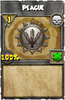 Wizard101 Death spell card: Plague, Spell ID 9024