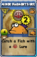 Wizard101 Fishing spell card: Minor Harmony Lure, Spell ID 9026