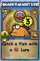 Wizard101 Fishing spell card: Common Harmony Lure, Spell ID 9027
