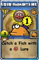 Wizard101 Fishing spell card: Lesser Harmony Lure, Spell ID 9028