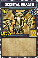 Wizard101 Shadow spell card: Skeletal Dragon, Spell ID 9100