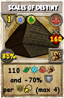 Wizard101 Balance spell card: Scales of Destiny, Spell ID 9107