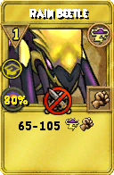 Wizard101 Storm spell card: Rain Beetle, Spell ID 9108