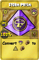 Wizard101 Storm spell card: Storm Prism, Spell ID 9126