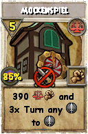 Wizard101 Balance spell card: Mockenspiel, Spell ID 9133