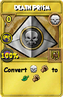 Wizard101 Death spell card: Death Prism, Spell ID 9158