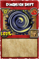 Wizard101 Fire spell card: Dimension Shift, Spell ID 9176