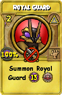 Wizard101 Myth spell card: Royal Guard, Spell ID 9184