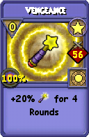 Wizard101 Star spell card: Vengeance, Spell ID 9194