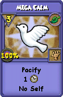 Wizard101 Life spell card: Mega Calm, Spell ID 9197