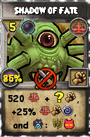 Wizard101 Balance spell card: Shadow of Fate, Spell ID 9200