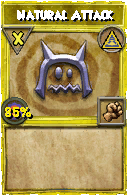 Wizard101 Myth spell card: Natural Attack, Spell ID 9208