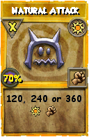 Wizard101 Sun spell card: Natural Attack, Spell ID 9210