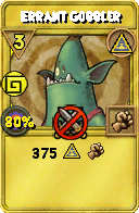 Wizard101 Myth spell card: Errant Gobbler, Spell ID 9234