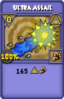 Wizard101 Myth spell card: Ultra Assail, Spell ID 9238
