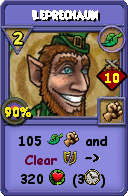 Wizard101 Life spell card: Leprechaun, Spell ID 9257