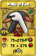 Wizard101 Life spell card: Wings of Fate, Spell ID 9272