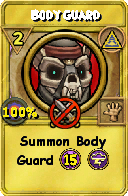 Wizard101 Myth spell card: Body Guard, Spell ID 9282