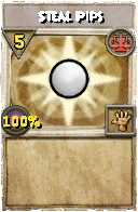 Wizard101 Balance spell card: Steal Pips, Spell ID 9288