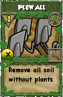 Wizard101 Gardening spell card: Plow All, Spell ID 9305