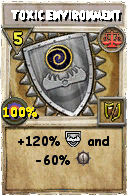 Wizard101 Balance spell card: Toxic Environment, Spell ID 9331