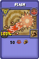 Wizard101 Balance spell card: Flash, Spell ID 9363