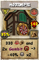 Wizard101 Balance spell card: Mockenspiel, Spell ID 9379
