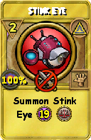 Wizard101 Myth spell card: Stink Eye, Spell ID 9399