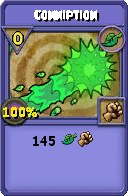 Wizard101 Life spell card: Conniption, Spell ID 9400